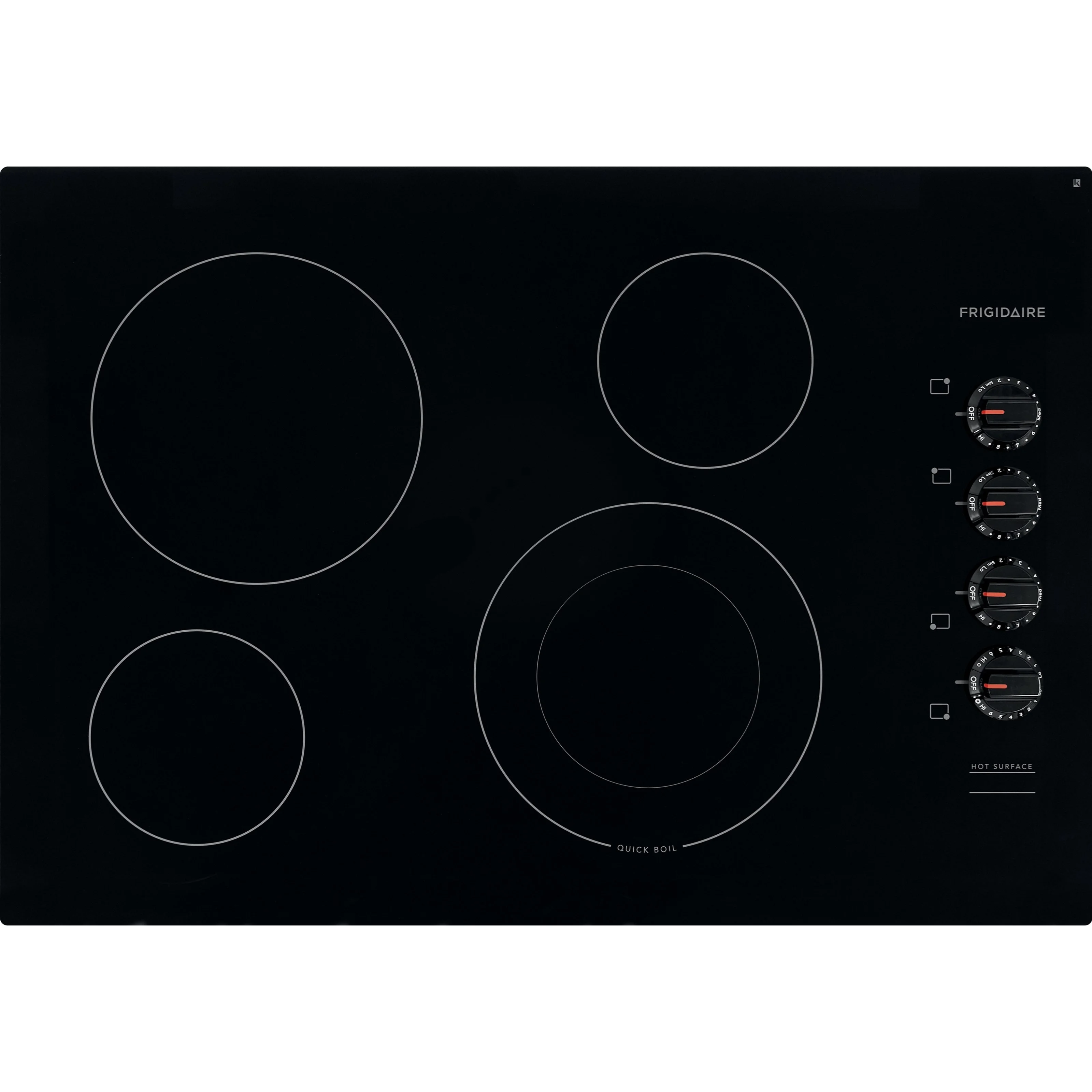 Frigidaire FFEC3025UB 30" Electric Cooktop with Ceramic Glass Top